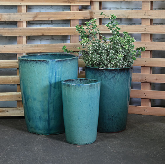 Paisley Planter Dark Green