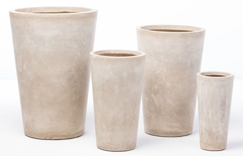 Tall Round Quarry Planter