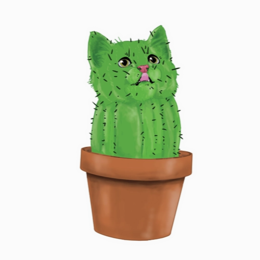 Sticker - Cactus Cat