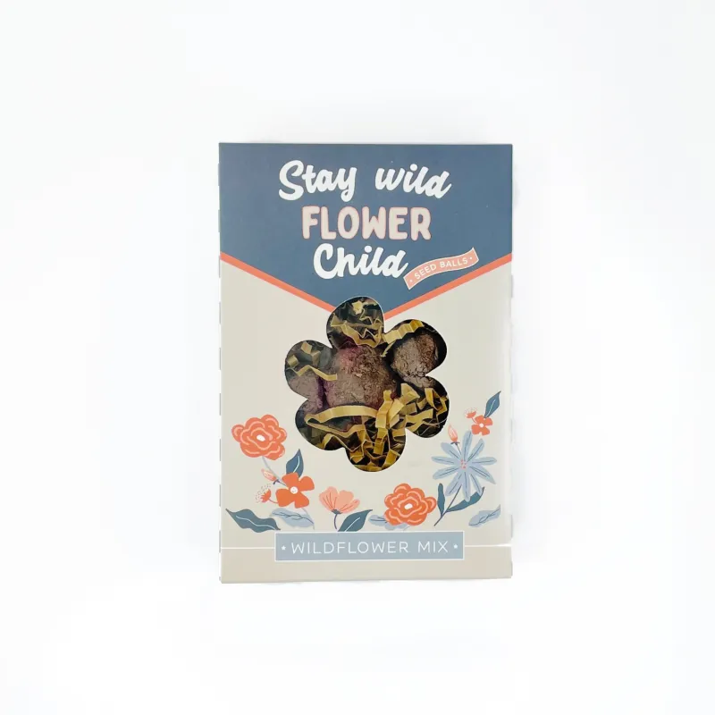 Stay Wild Flower Child Garden Seed Ball Gift Box