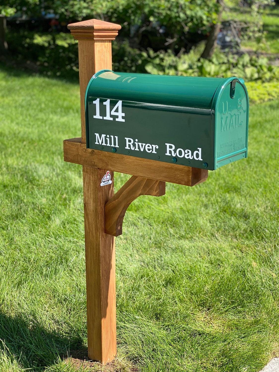Mr. Mailbox Combo 1 with White 4 Mr. Mailbox Combo 1 with White 4" X 4" Cedar Post & Installation
