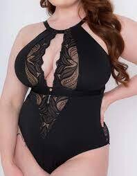 010704 Indulgence Bodysuit Black/Latte