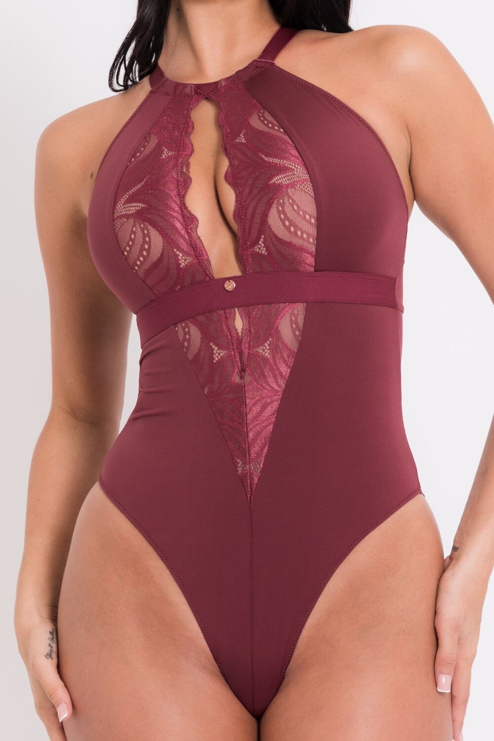 010704 Indulgence Bodysuit Oxblood