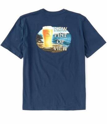 TOMMY BAHAMA PINT OF VIEW TEE - NAVY