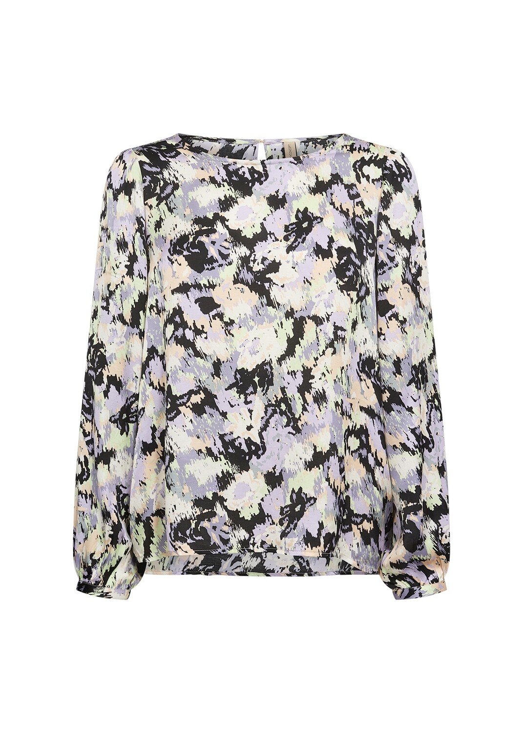 SOYACONCEPT ADELA PRINT TOP - LILAC BREEZE, Size: SMALL
