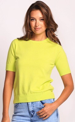 PINK MARTINI SANDY KNIT TOP - LIME