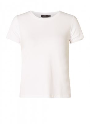 YEST ZARINA CUT OUT CAP SLEEVE TOP - WHITE