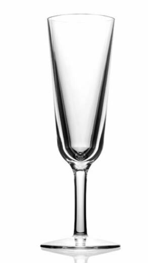 SS003 Clear Acrylic Champagne Flutes