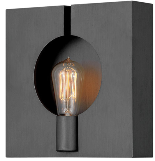 Ludlow Brushed Graphite Sconce