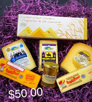 Gift Basket: Local Cheese & Crackers