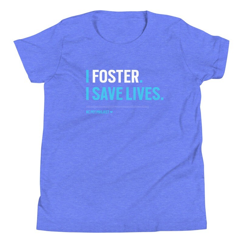 I Foster, I Save Lives - Youth T-shirt - Dark