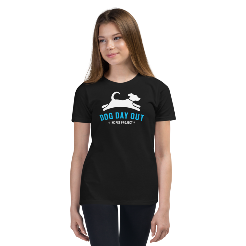 Dog Day Out Program - Youth Short Sleeve T-Shirt, Color: Black, Size: S