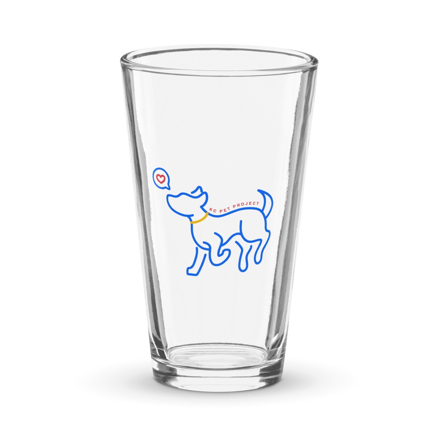 KCPP Dog Sketch Pint Glass