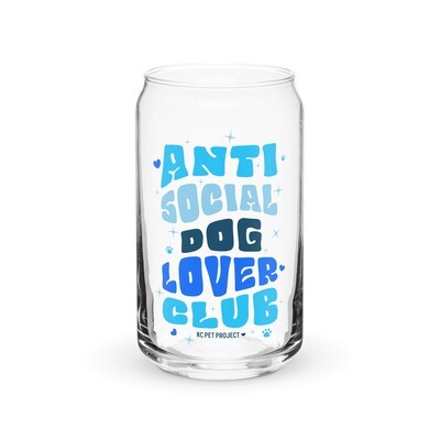 KCPP Blue Dog Lover Club Can Glass