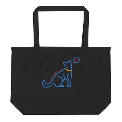 KCPP Cat Sketch Large Tote Bag