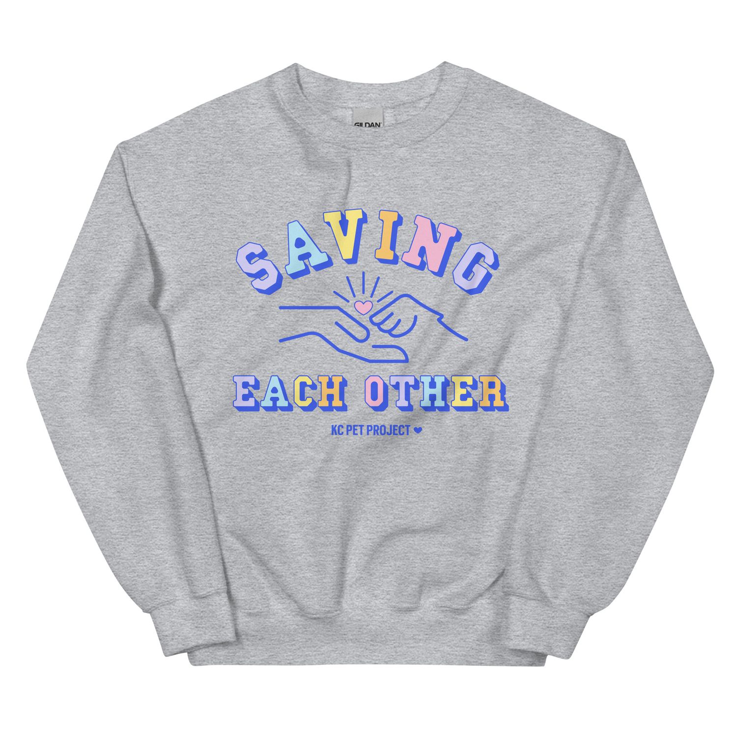 Saving Each Other Crew Neck Sweatshirt