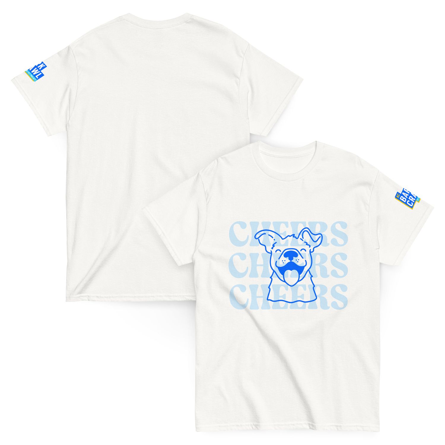 Cheers Unisex Tee with Logo Sleeve Detail