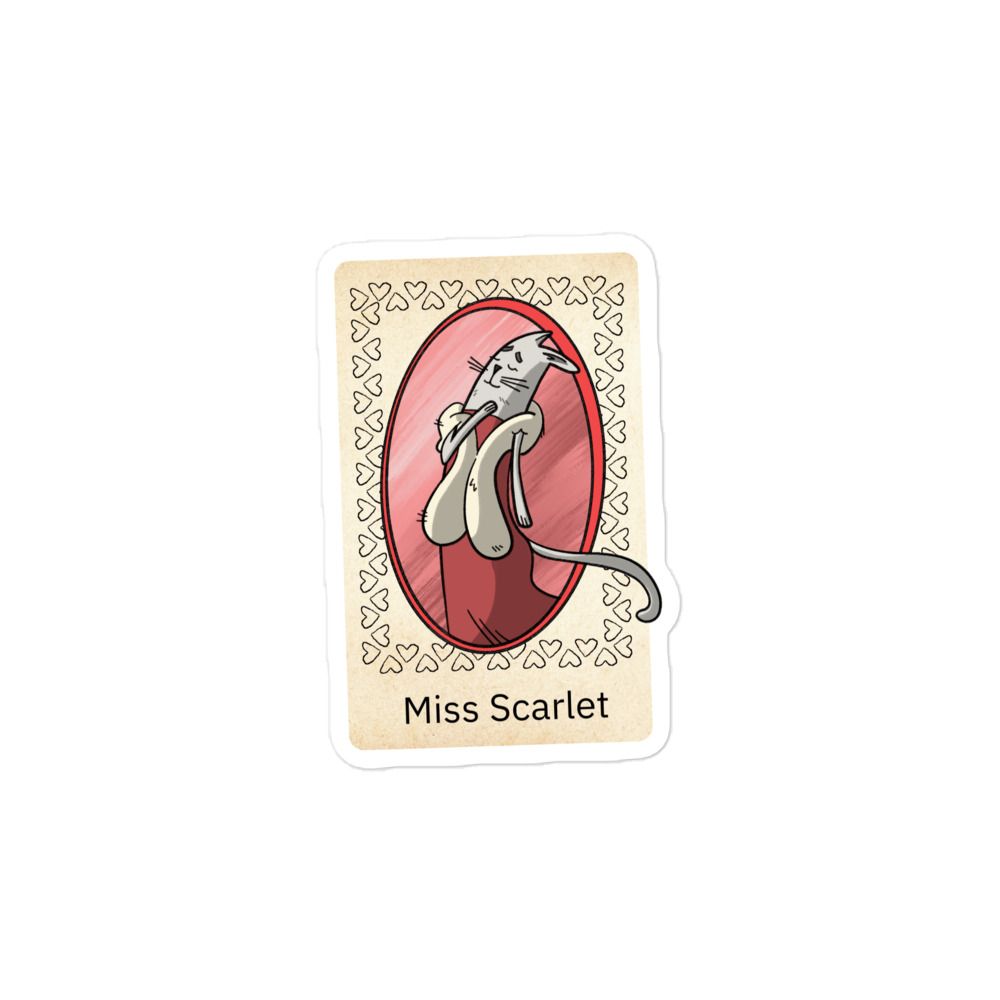 Miss Scarlet Bubble-free Sticker