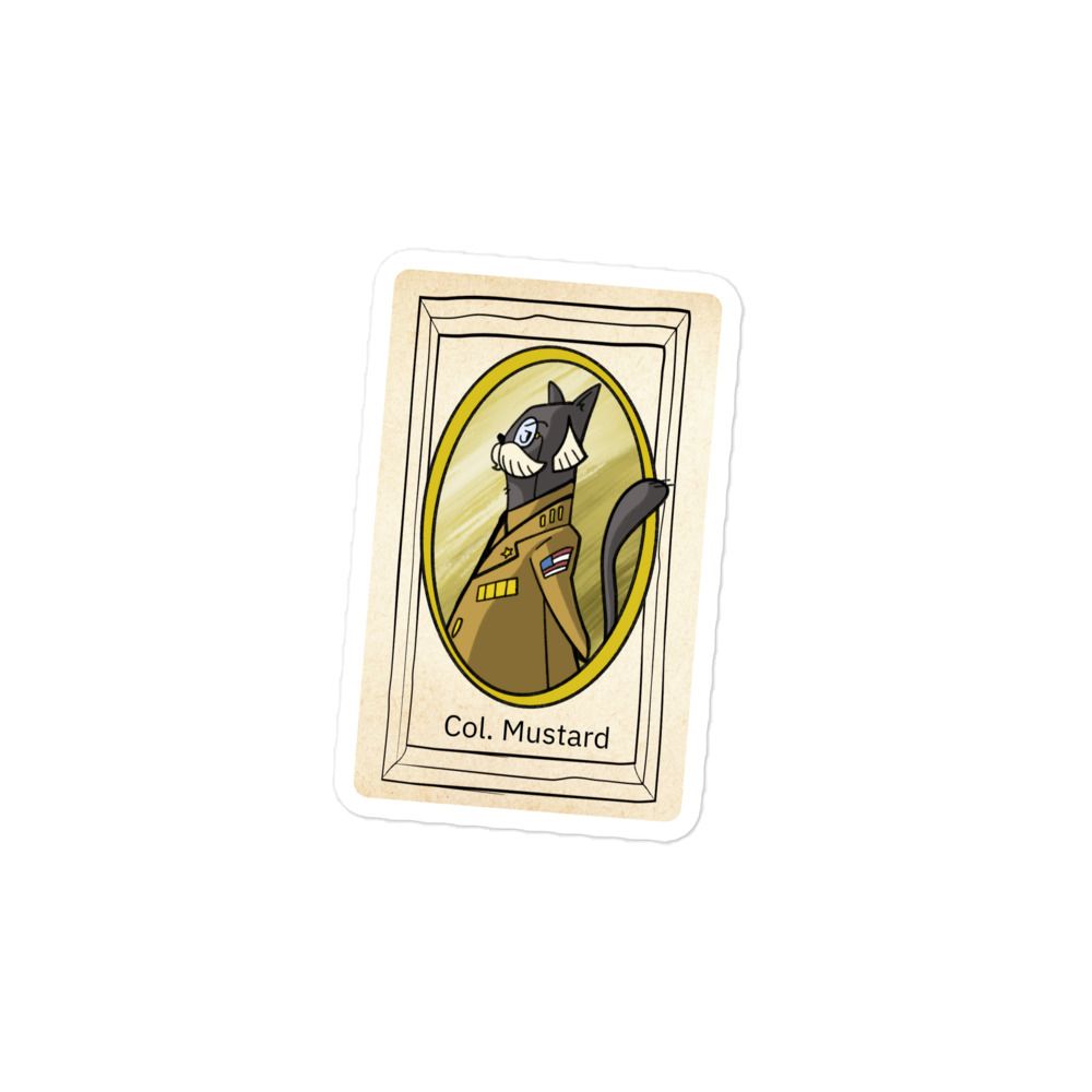 Col. Mustard Bubble-free Sticker