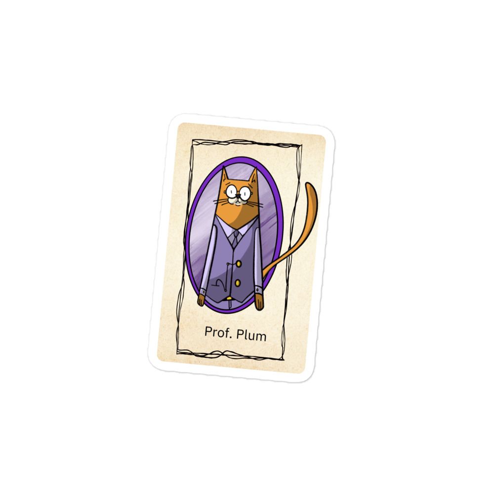 Professor Plum Bubble-free Sticker