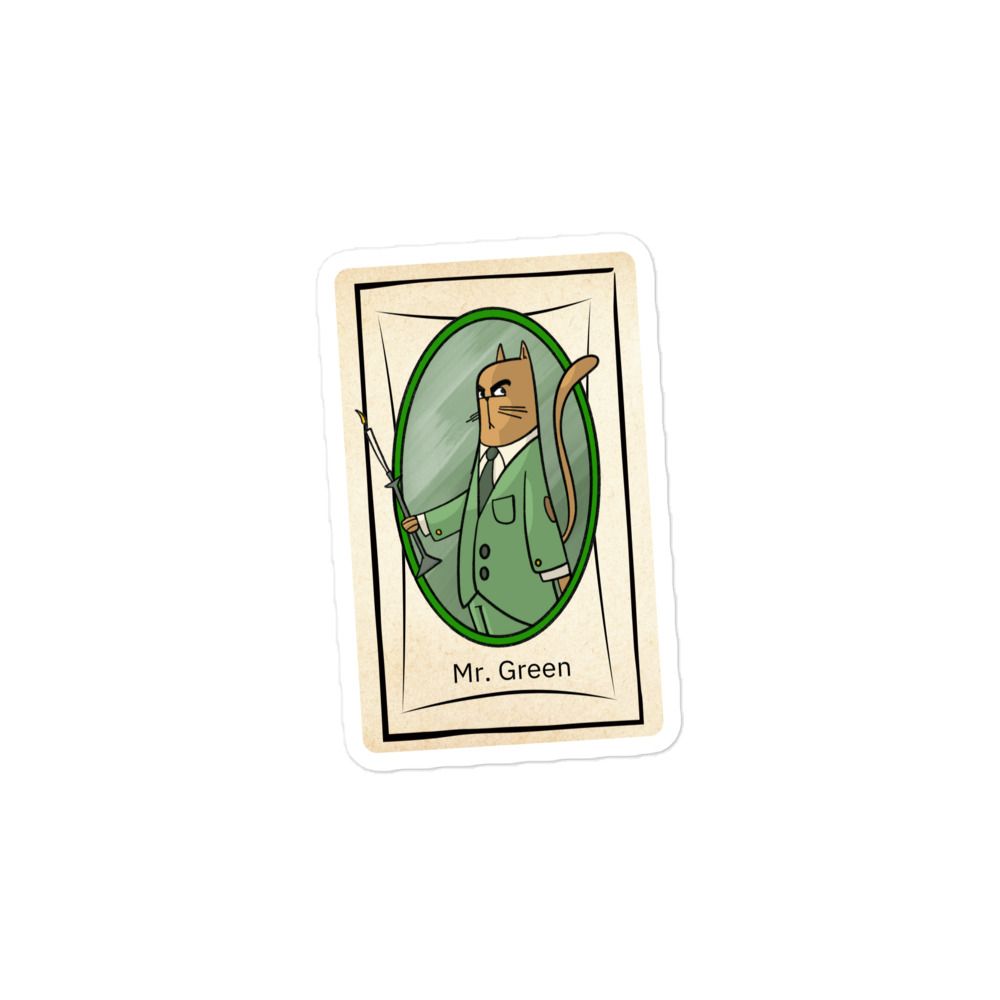 Mr. Green Bubble-free stickers