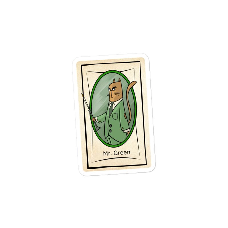Mr. Green Bubble-free stickers