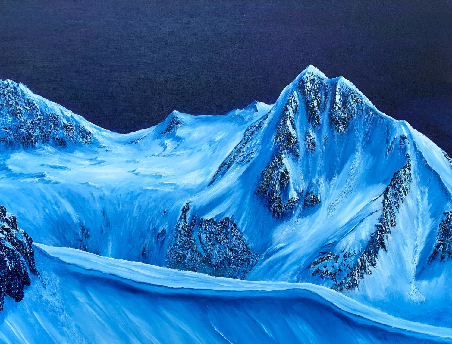 &quot;OVERLORD MOUNTAIN WITH FISSILE PEAK&quot; WHISTLER, BC