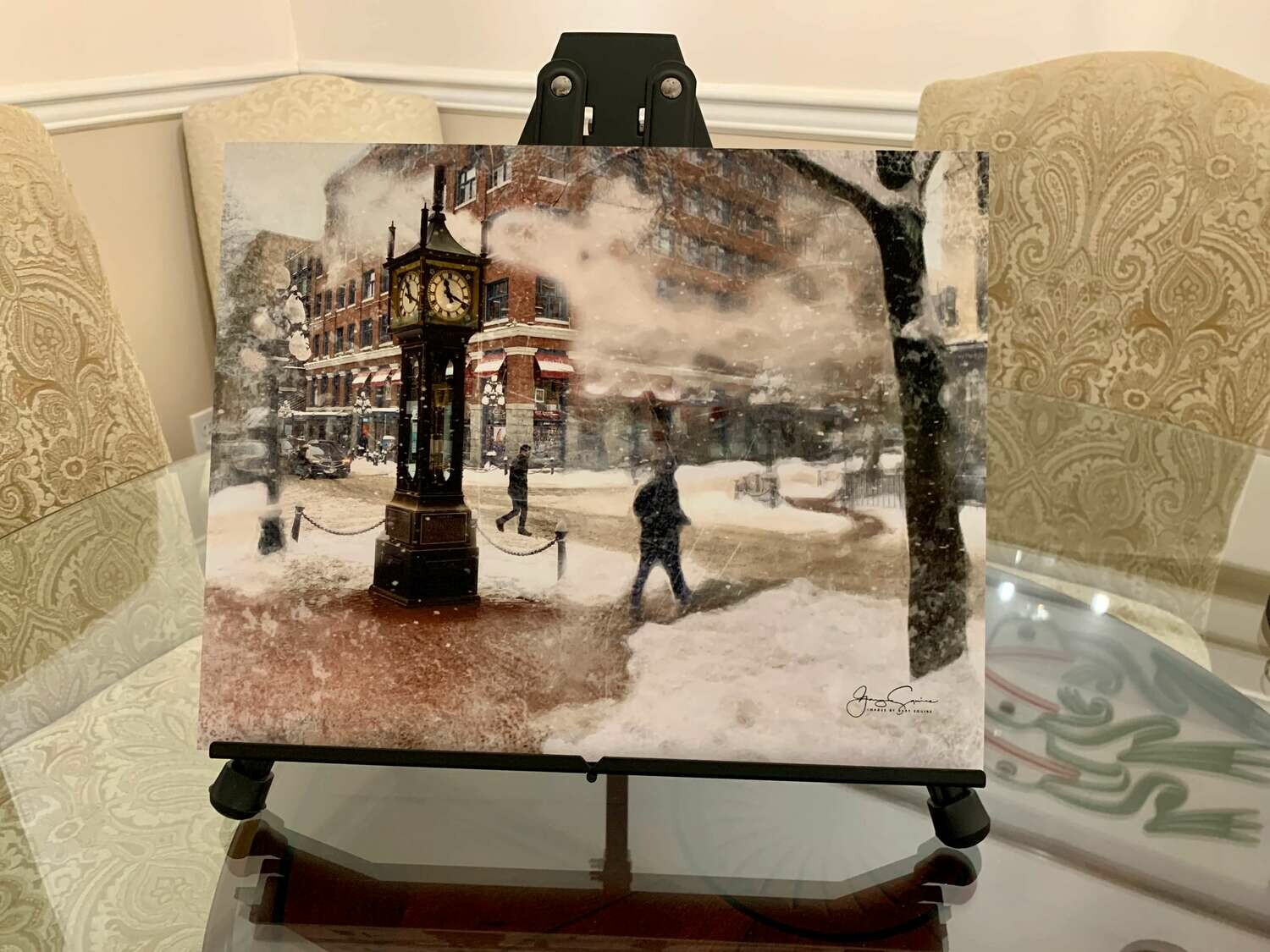 Gastown Snow Scene