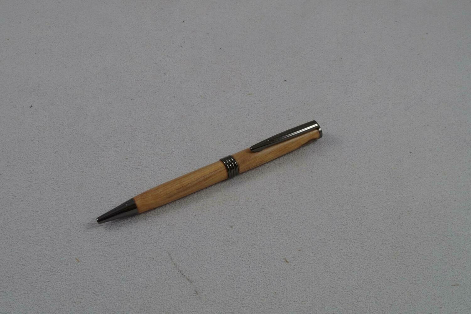 Streamline pen made from Mountain ash wood