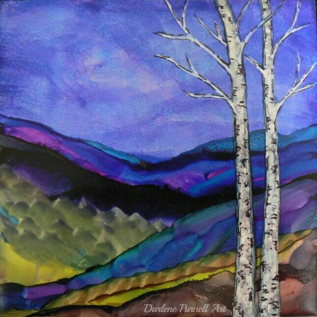 (SOLD) Blue Mountain Birches