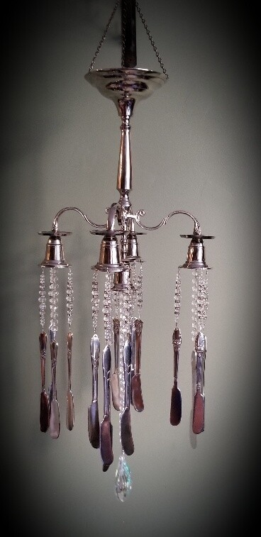 Large Silverplated Candelabra