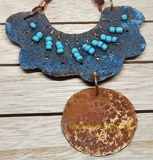Copper Necklace - Rainy Cloud