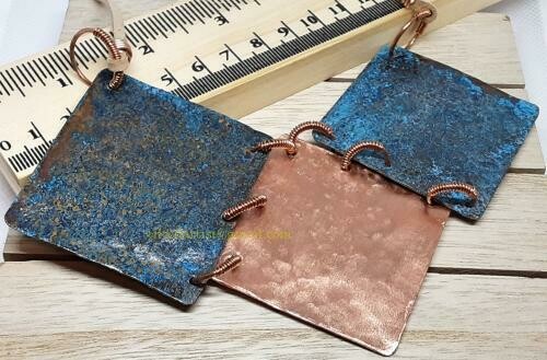 Copper Necklace - Three Quarter Square