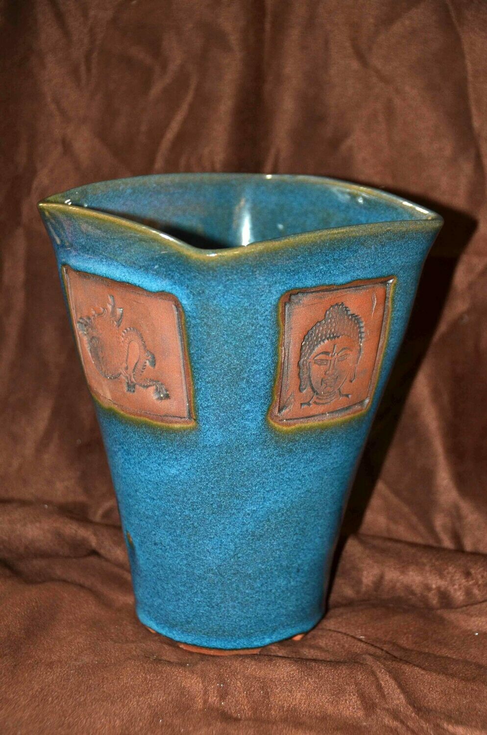 Square Buddha Vase