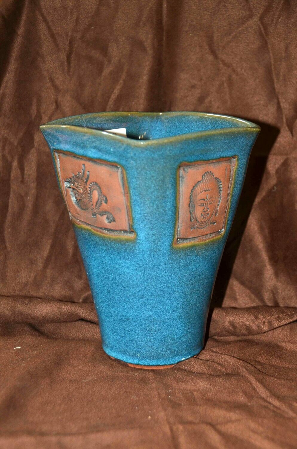 Square Buddha Vase