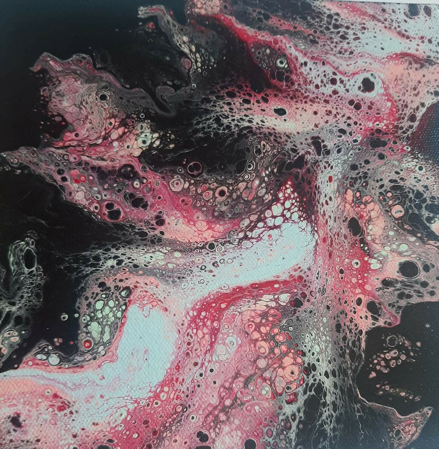 Moonbeam Acrylic Pour