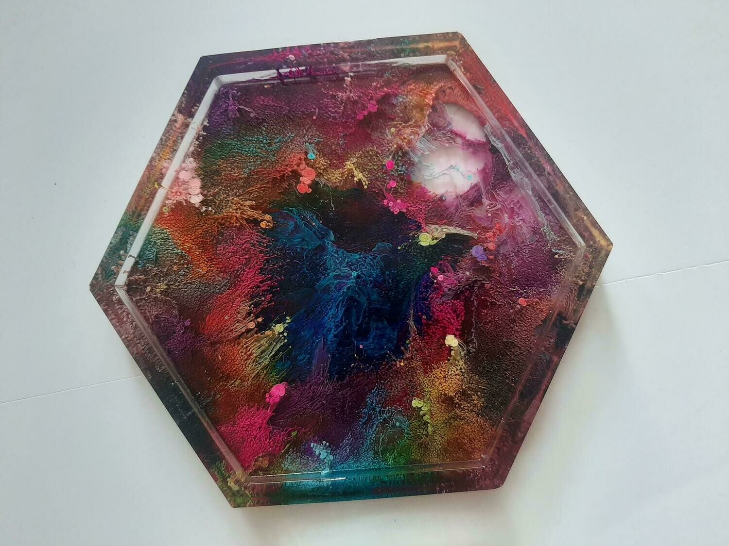 Blue Center Petri Dish Coaster