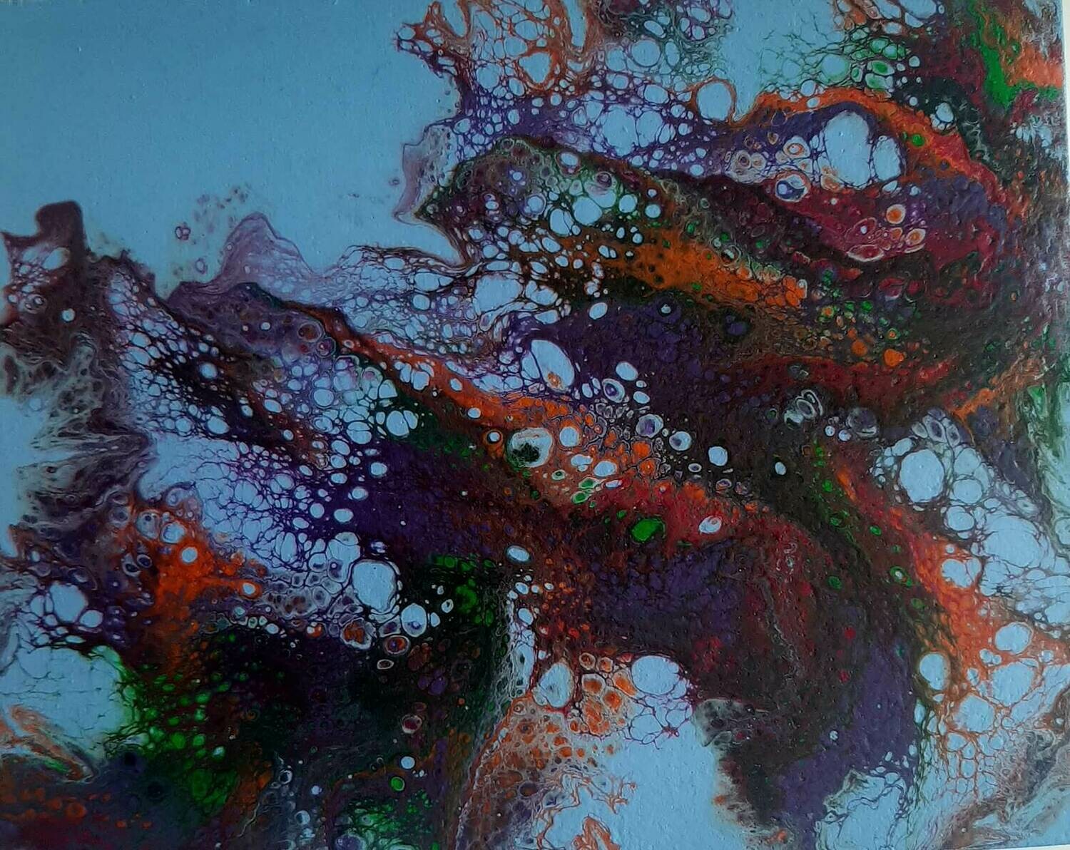 Dahlia Acrylic Pour