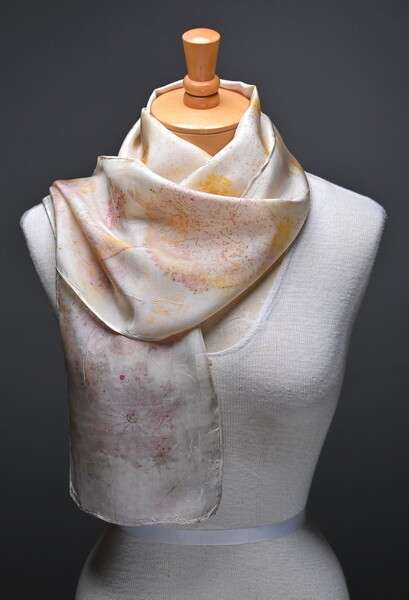 (SOLD)silk Habotai scarf