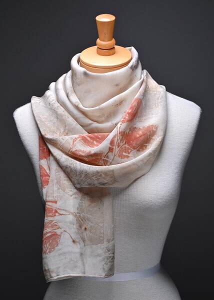 Crepe de chine silk scarf