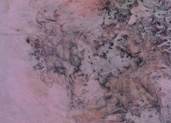 Habotai scarf natural print and natural dye