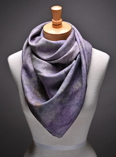 hand dyed silk scarf