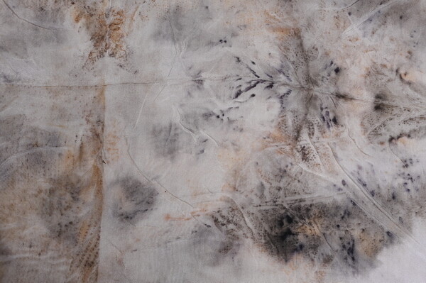 hand dyed silk scarf