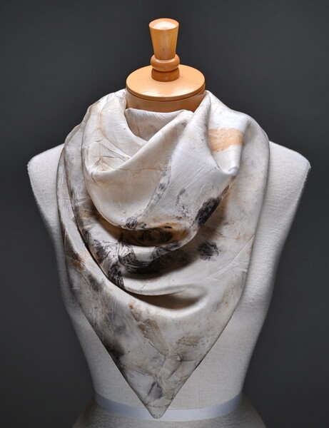 hand dyed silk scarf