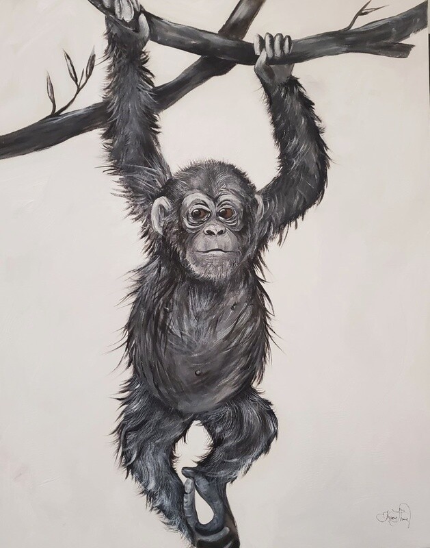 (SOLD)The Inquisitive spirit of the Chimp