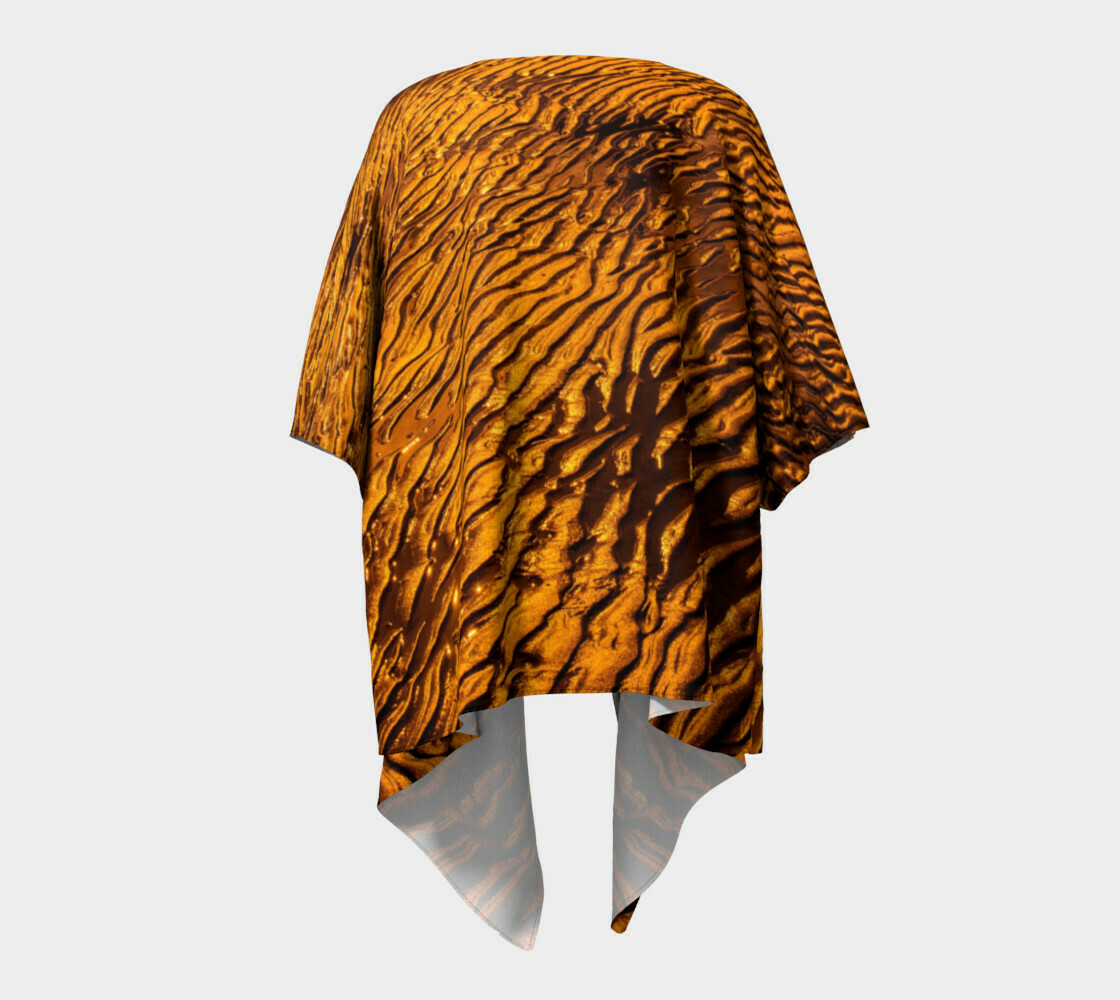 GOLDEN SAND DRAPED KIMONO