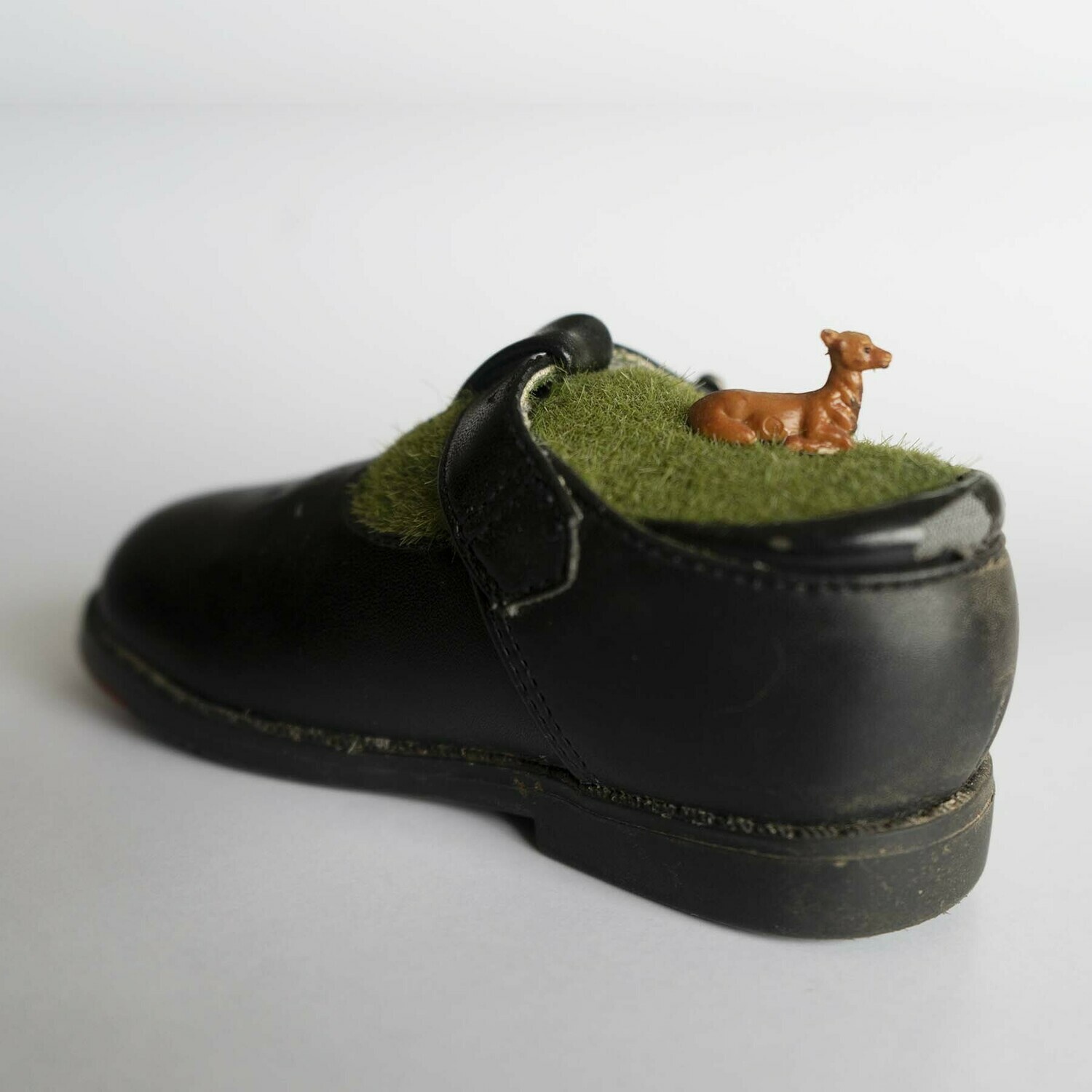 Diorama Child's Shoe with Deer Diorama Child's Shoe with Deer