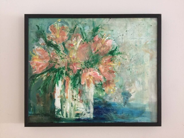 (SOLD)Honey I bought you flowers