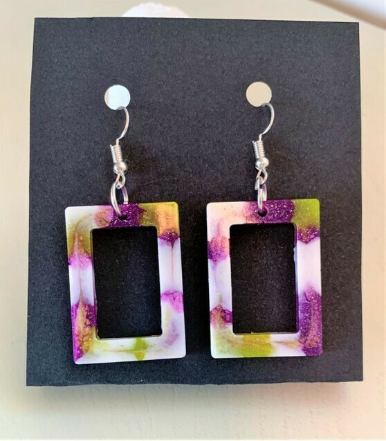 Earring 3 - Marbled