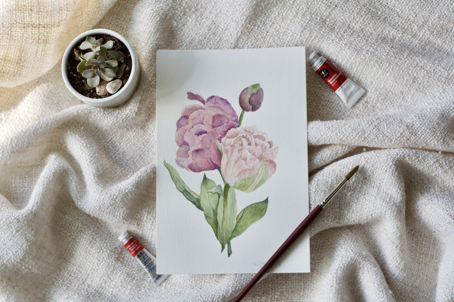 (SOLD)Vintage Tulips